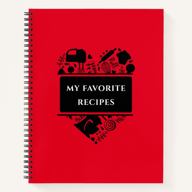 Carnet Mes Recettes Préférées Recette de Cuisine de Pâtis (Devant)