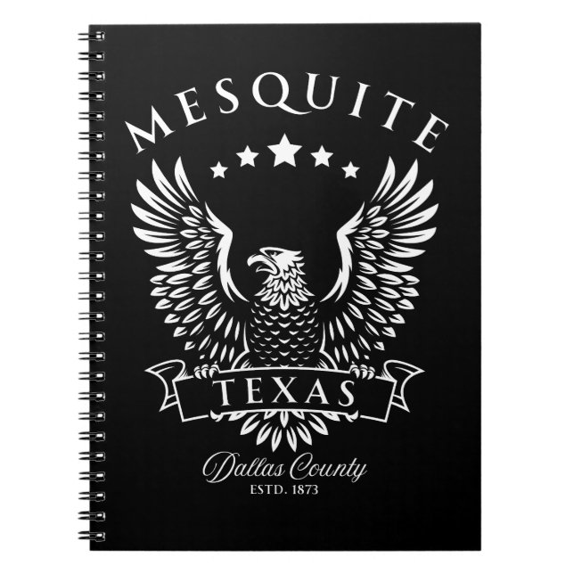 Carnet Mesquite Comté de Dallas Texas Vintage Eagle (Devant)