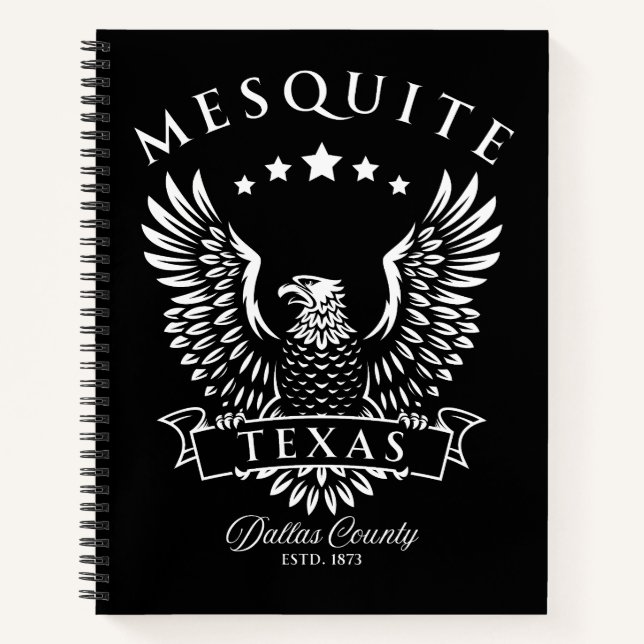 Carnet Mesquite Dallas County Texas Vintage Eagle (Devant)