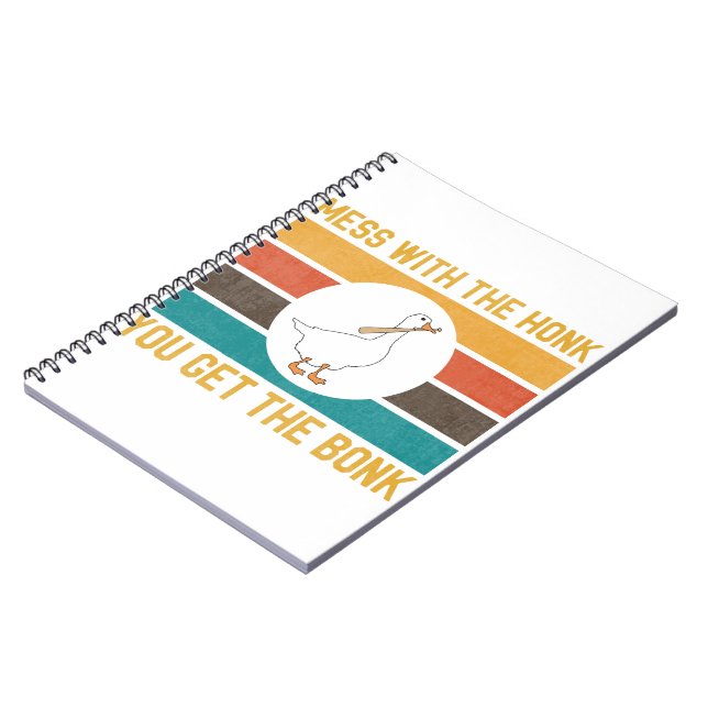 Carnet Mess D'Oies Amusantes Avec Le Miel Vous Obtenez Le (Côté gauche)