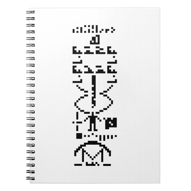 Carnet Message binaire Arecibo 1974 (Devant)
