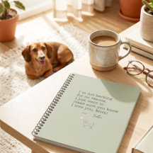 Message d'amour personnalisé pour Dachshund Vert S
