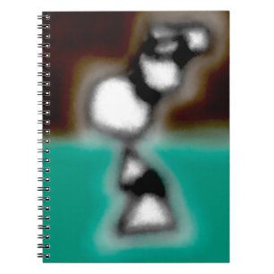 Carnet Message dans une bouteille : Brown Abstrait, Turqu