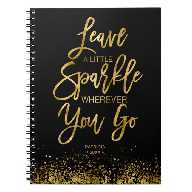 Carnet Message de motivation Laissez une petite étincelle (Devant)