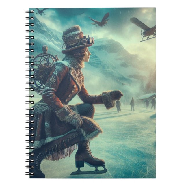Carnet Messager d'hiver Steampunk Fantastique Victorien (Devant)