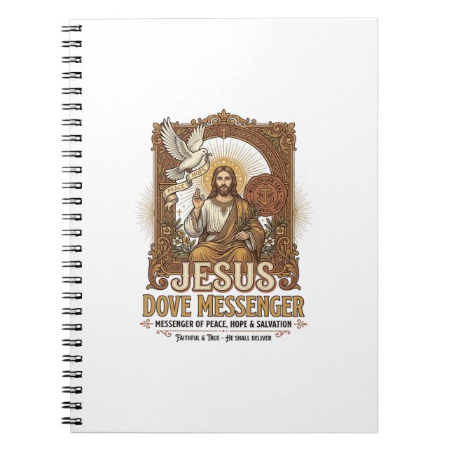 Carnet Messager Jésus Colombe Messager Jésus Colombe Chré (Devant)