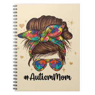 Carnet Messy Bun Fier Autisme Maman