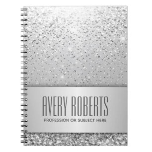 Carnet Métal moderne Élégant argent