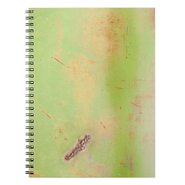 Carnet Métal vert Rusty Patina Soudure Grunge Photographi (Devant)