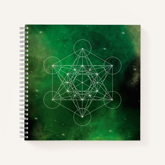 Carnet Métatron, chakra, zen, géométrie sacrée, angel (Devant)