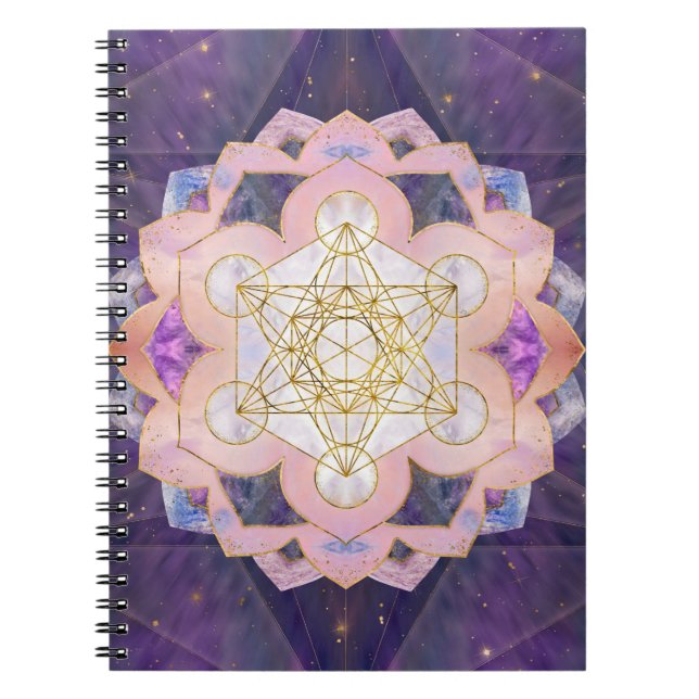 Carnet Metatron's Cube in Gemstone lotus (Devant)