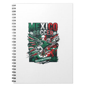 Carnet Mexico Football Squelette Attaquant Nations Premiu