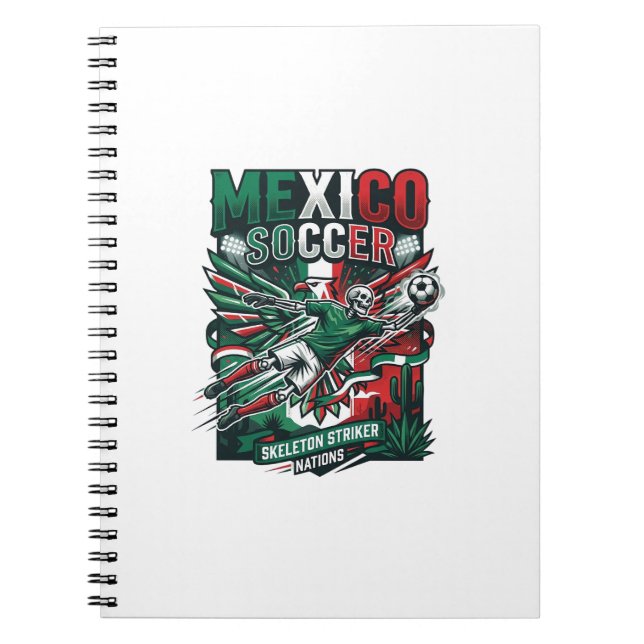Carnet Mexico Football Squelette Attaquant Nations Premiu (Devant)