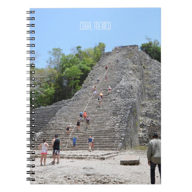 Carnet Mexique : La pyramide maya de Coba (Devant)