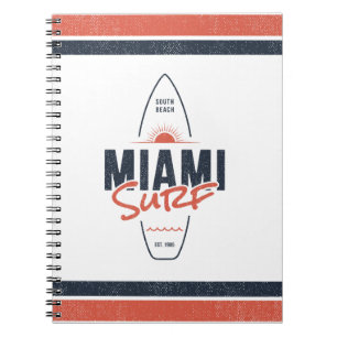 Carnet Miami Surf – Conception de planche de surf vintage