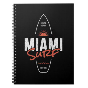 Carnet Miami Surf – Conception de planche de surf vintage