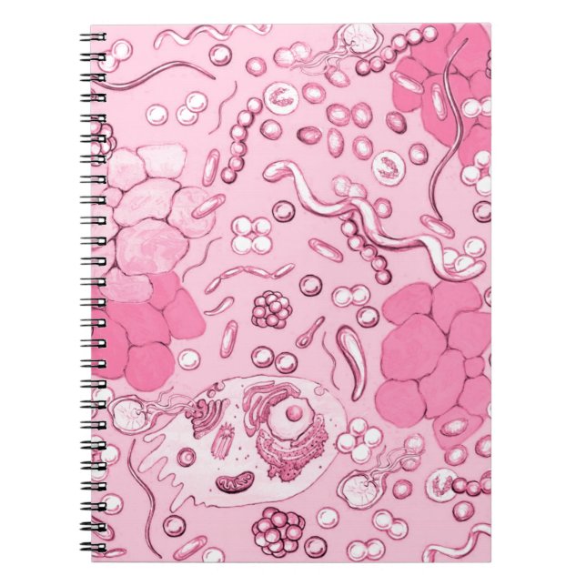 Carnet Microbiologie En Rose (Devant)