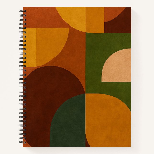 Carnet Mid-Century Modern Abstract Composition (Devant)