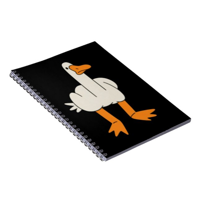 Carnet Middle Finger Seagull Humor Funny Gesture Flip Off (Côté Droit)