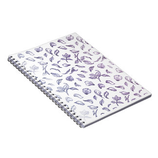 Carnet Midnight Rose Petals: Modern Line Art Notebook