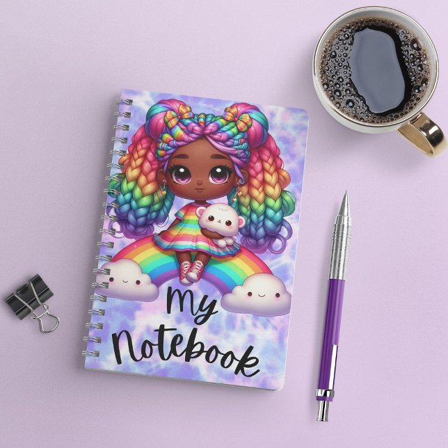 Carnet mignon / Carnet arc-en-ciel coloré (Créateur téléchargé)
