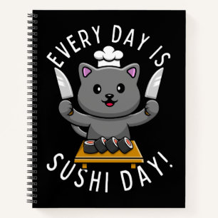Carnet Mignon Chat Chef Drôle Chaque Jour est Jour de Sus