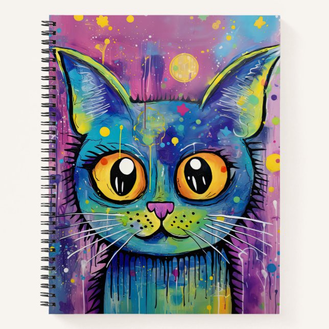 Carnet Mignon Chat Drôle Mixte Médias Animal De Compagnie (Devant)