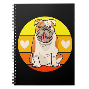 Carnet Mignon chiot Bouledogue dessiné Maman chien Bouled