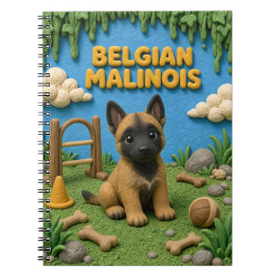 Carnet Mignon chiot Malinois belge, bébé chien
