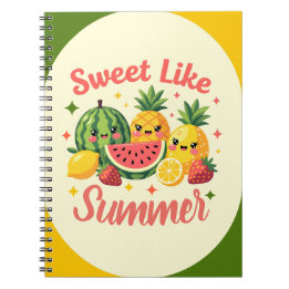 Carnet Mignon comme l'été Fruit Mignon Kawaii
