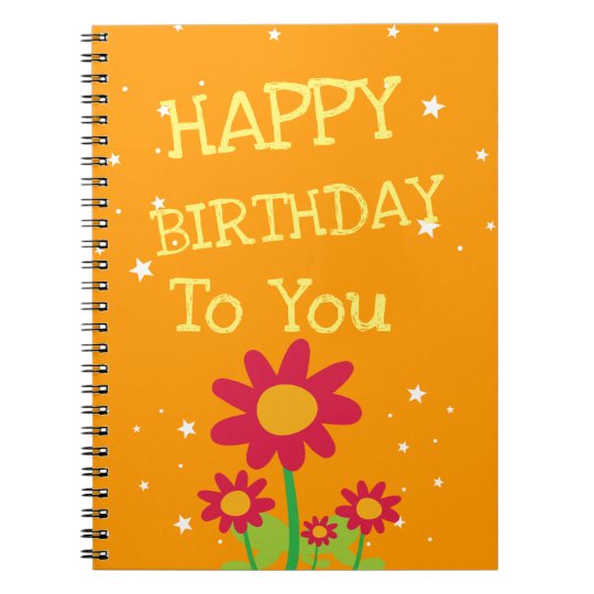 Carnet Mignon De Cadeau D Anniversaire De Fleur Zazzle Fr