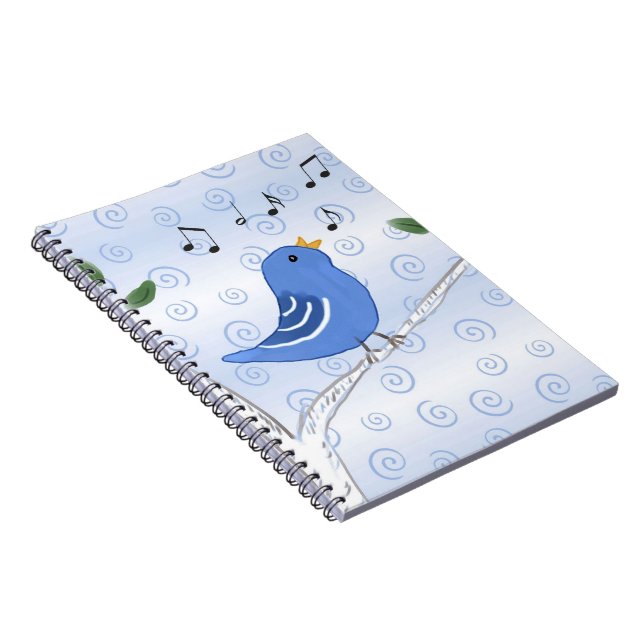 Carnet mignon d'oiseau bleu de chant (Côté Droit)