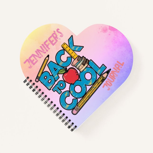 Carnet Mignon enfant de retour à l'école  (Devant)