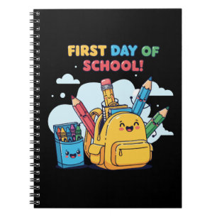 Carnet Mignon Kawaii Premier Jour d'École ! Cartable de D