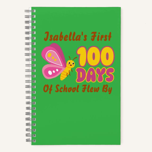 Carnet Mignon Mes 100 Premiers Jours D'école Sont Passés  (Recto)
