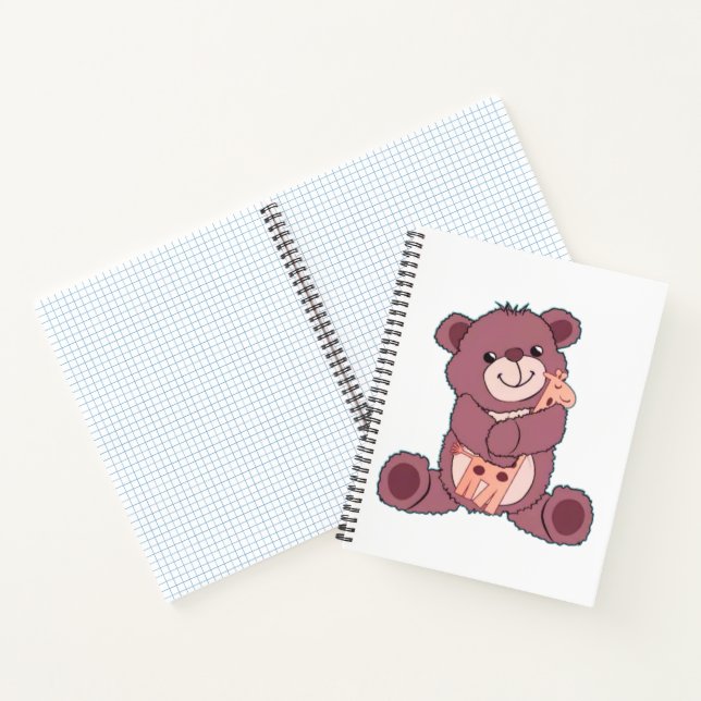 Carnet Mignon ours en peluche (Intérieur)