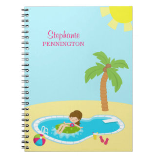 Carnet mignon personnalisé de filles de réception