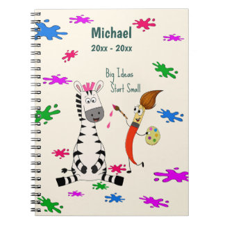Carnet Mignon Zèbre Enfants d'école maternelle
