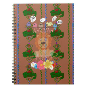 Carnet Mignonne Bébé Lion King : Hakuna Matata Design