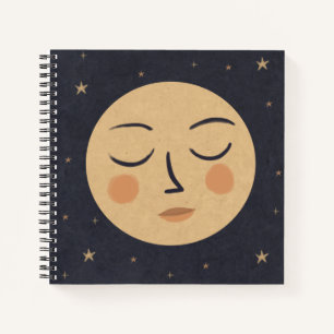 Carnet Mignonne face de lune