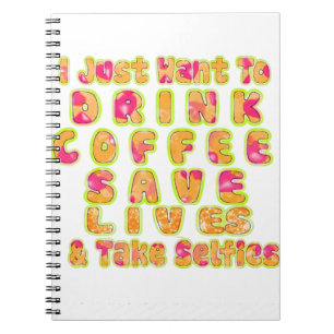 Carnet Mignonne Je veux juste boire du café Sauver des vi