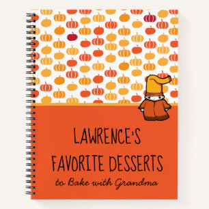 Carnet Mignons Enfants Citrouille Kawaii Friandises Hallo