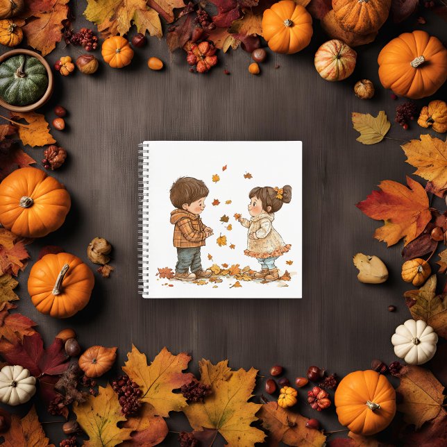 Carnet Mignons enfants d'automne (Créateur téléchargé)