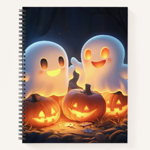 Carnet Mignons Fantômes de Dessin Animé d'Halloween Citro