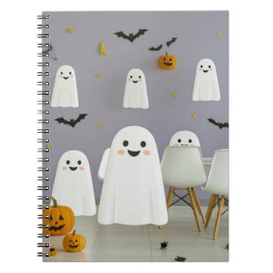 Carnet Mignons Fantômes d'Halloween Effrayants