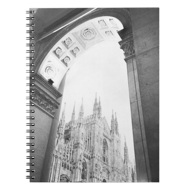 Carnet Milano Italie, Galleria Vue sur le Duomo (Devant)