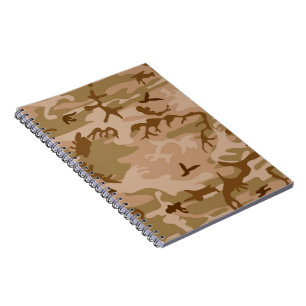 Carnet Military Desert Sand Camouflage Notebook Planner