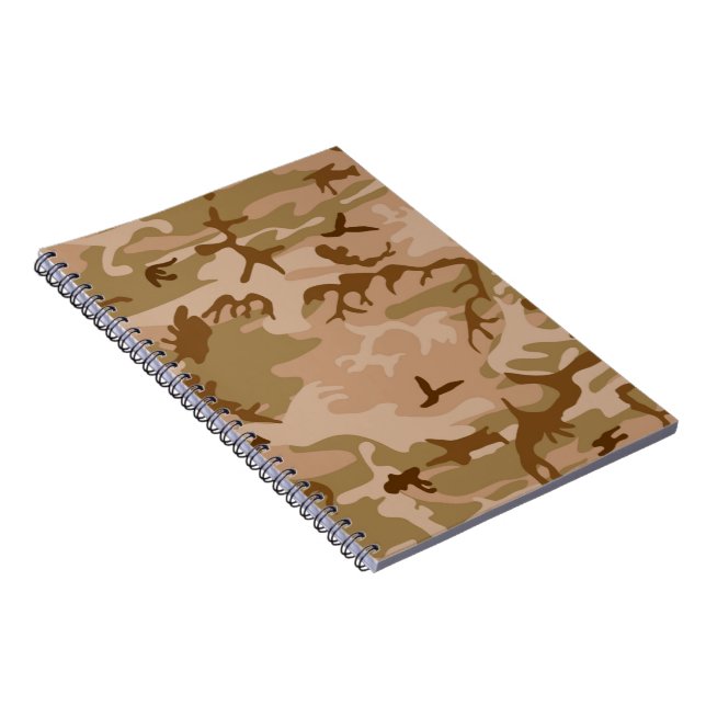 Carnet Military Desert Sand Camouflage Notebook Planner (Côté Droit)