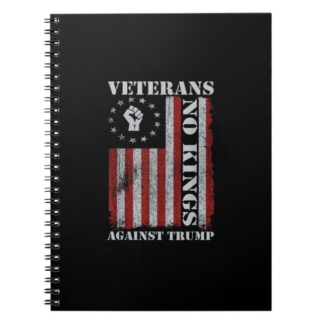 Carnet Military Veterans Protest Flag Patriotic Freedom (Devant)