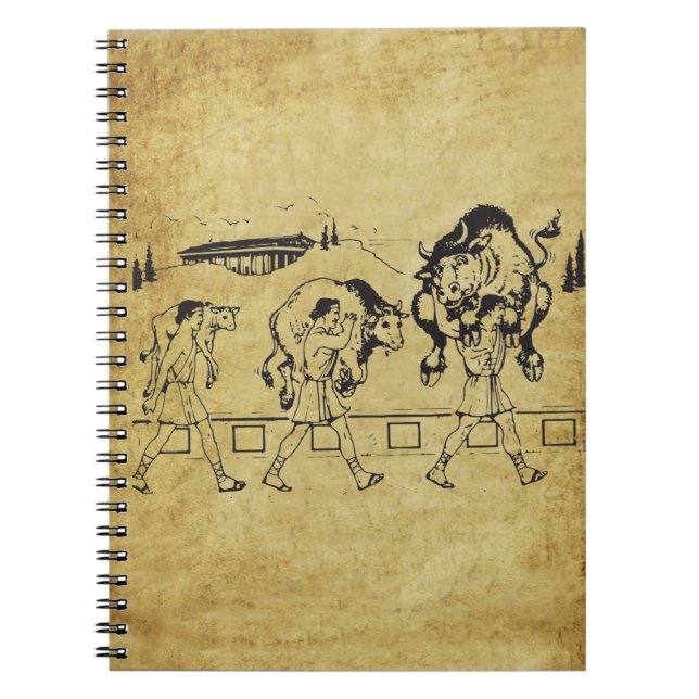Carnet Milo de Croton et la Bull - Gym Motivational (Devant)